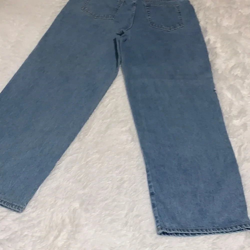 Vintage 90’s Lightwash Baggy Wide Leg‎ Streetwear Jeans Women’s Size 14